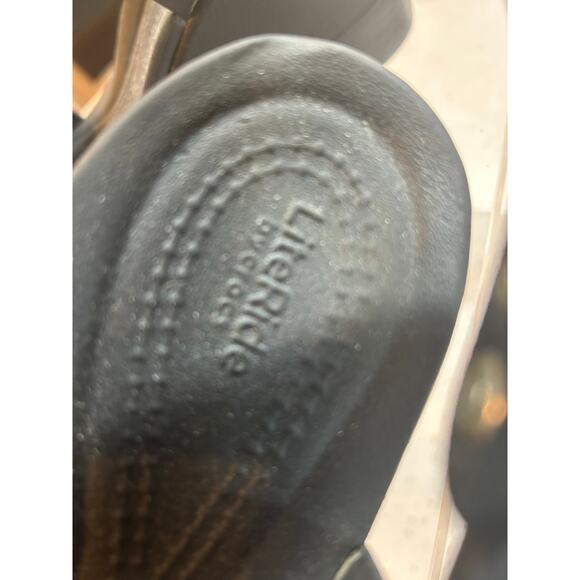 Crocs Platform Liferide Black Sandals - Women's Size 9 - Picture 8 of 9